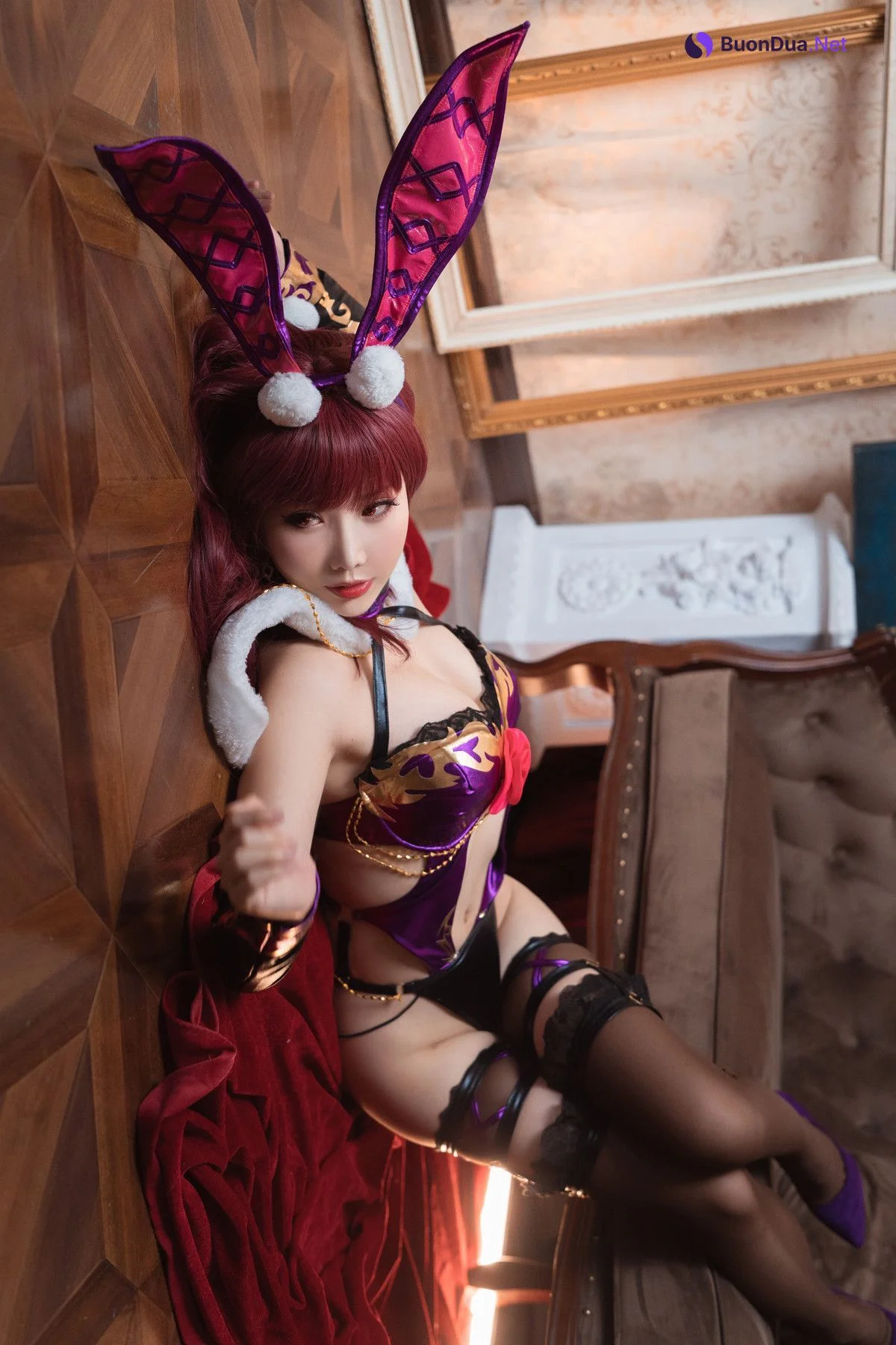 Cosplay 面饼仙儿 斯卡哈兔女郎 - Photo 19
