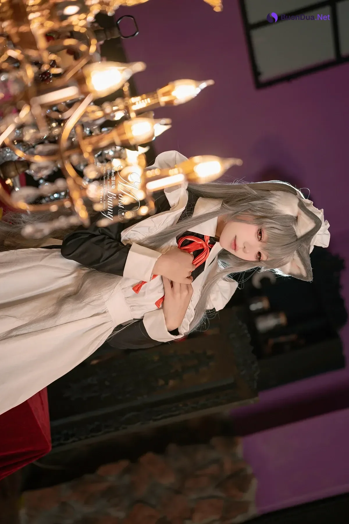 Cosplay 黏黏团子兔 – 2月月票特典 『菲奇子女仆』 - Photo 2