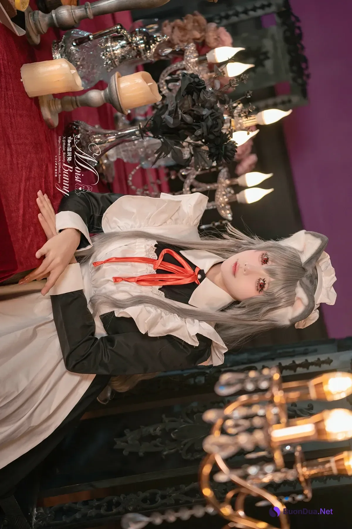 Cosplay 黏黏团子兔 – 2月月票特典 『菲奇子女仆』 - Photo 4