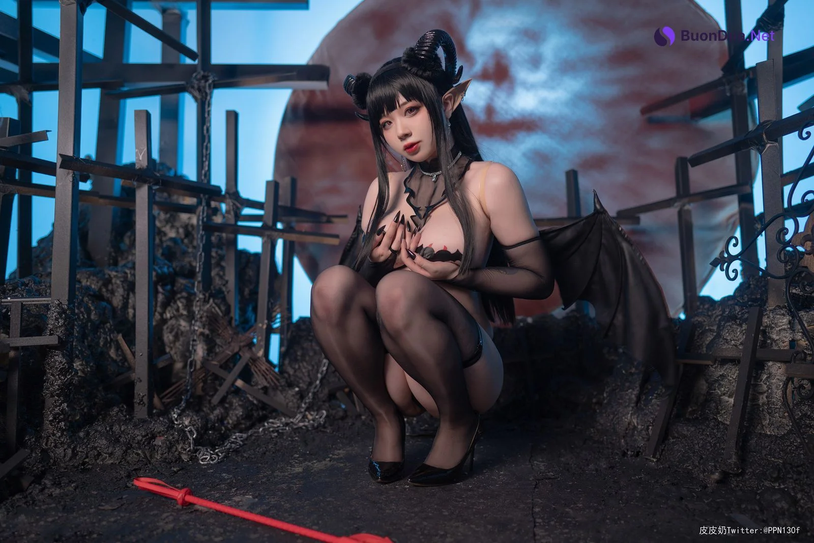 Cosplay 皮皮奶可可爱了啦 魅魔2 - Photo 12