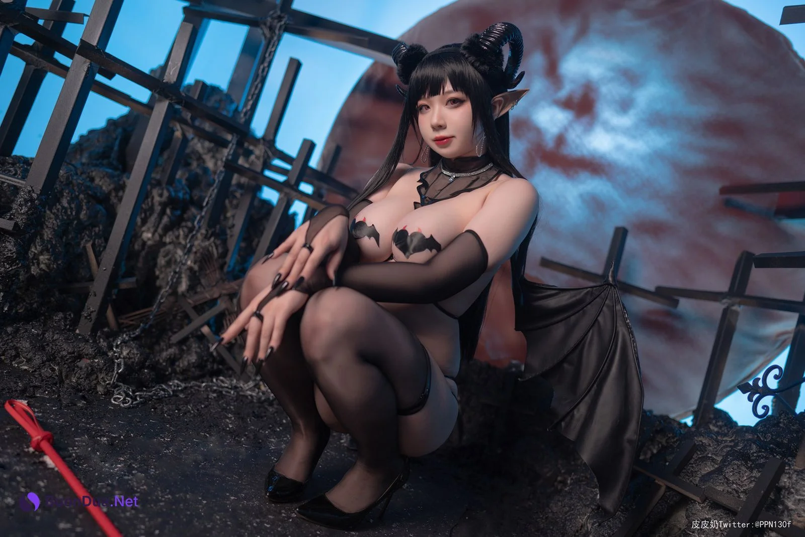 Cosplay 皮皮奶可可爱了啦 魅魔2 - Photo 14