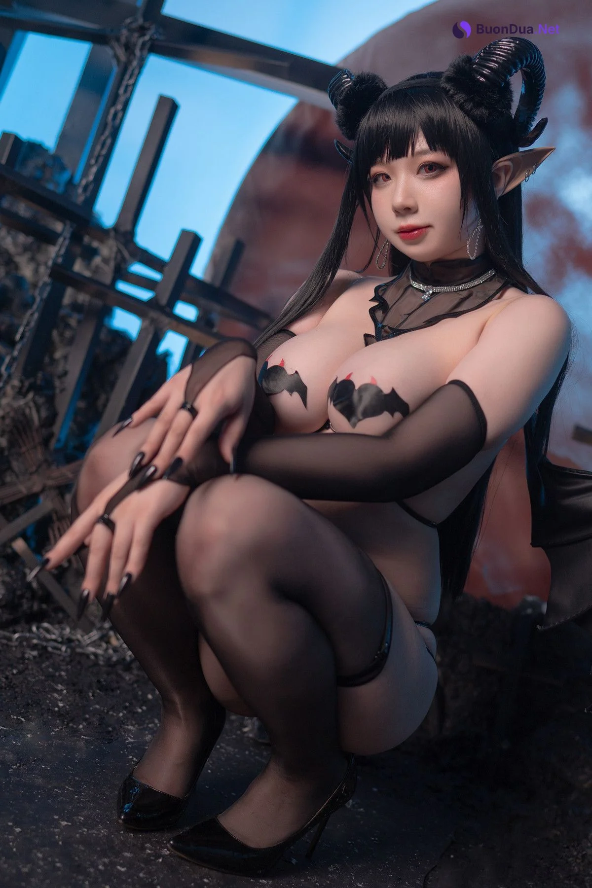 Cosplay 皮皮奶可可爱了啦 魅魔2 - Photo 15