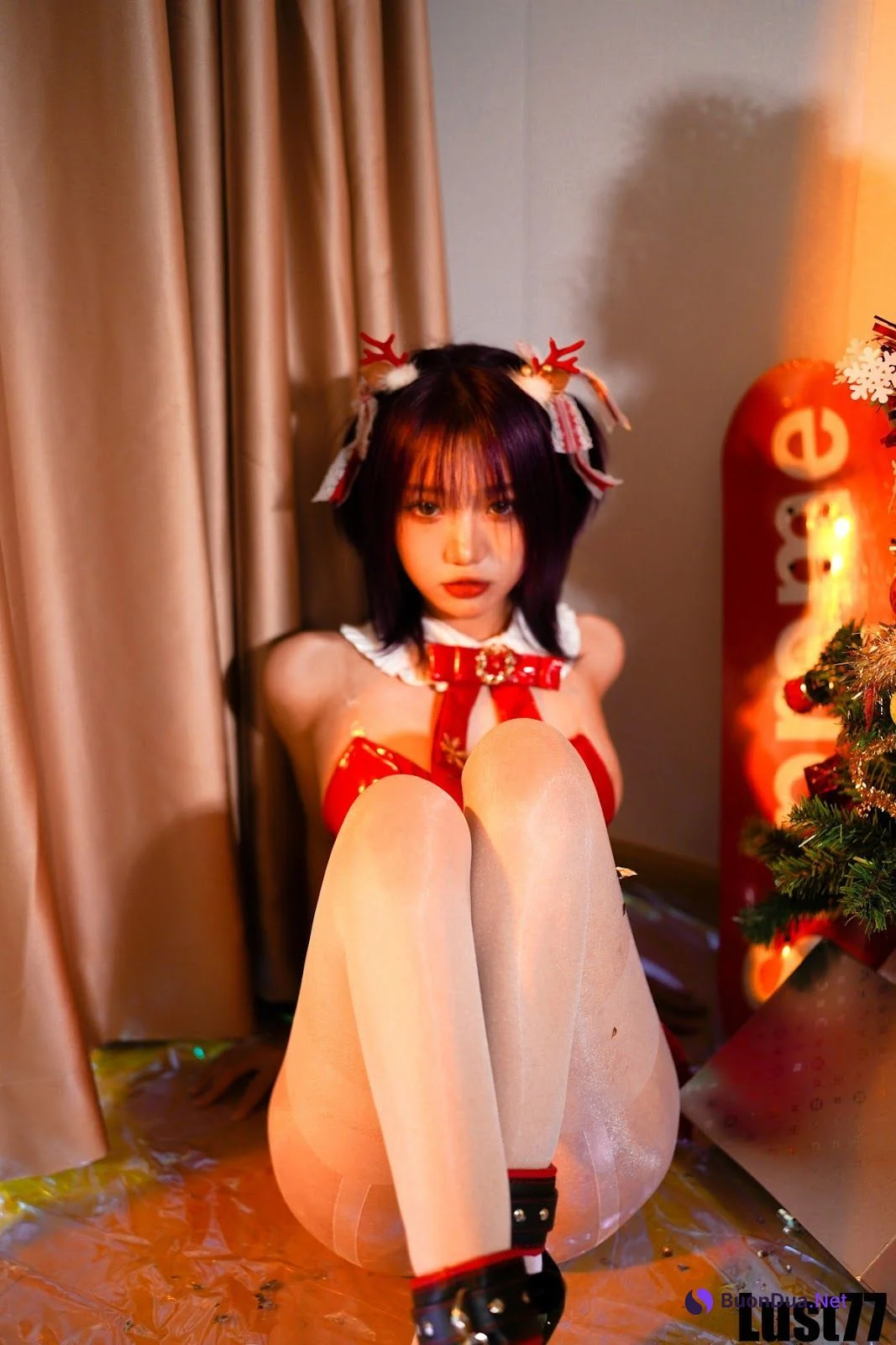 Cosplay 柒柒要乖哦 2021圣诞2 - Photo 14