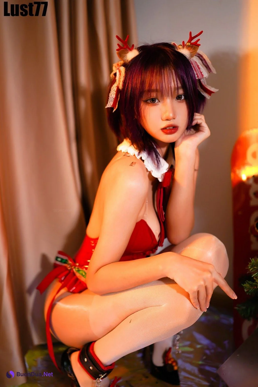 Cosplay 柒柒要乖哦 2021圣诞2 - Photo 19