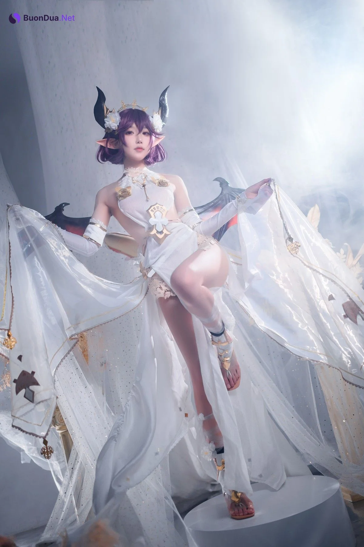 阿包也是兔娘 Cosplay 碧蓝幻想古蕾娅 龙娘 - Photo 12