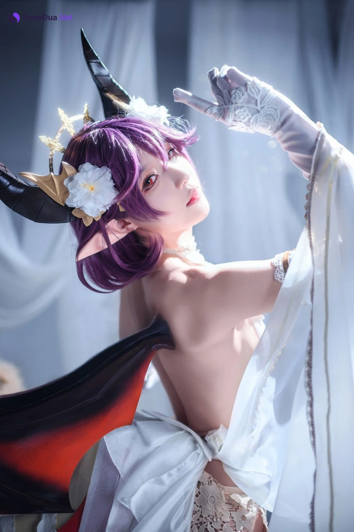 阿包也是兔娘 Cosplay 碧蓝幻想古蕾娅 龙娘 - Photo 13