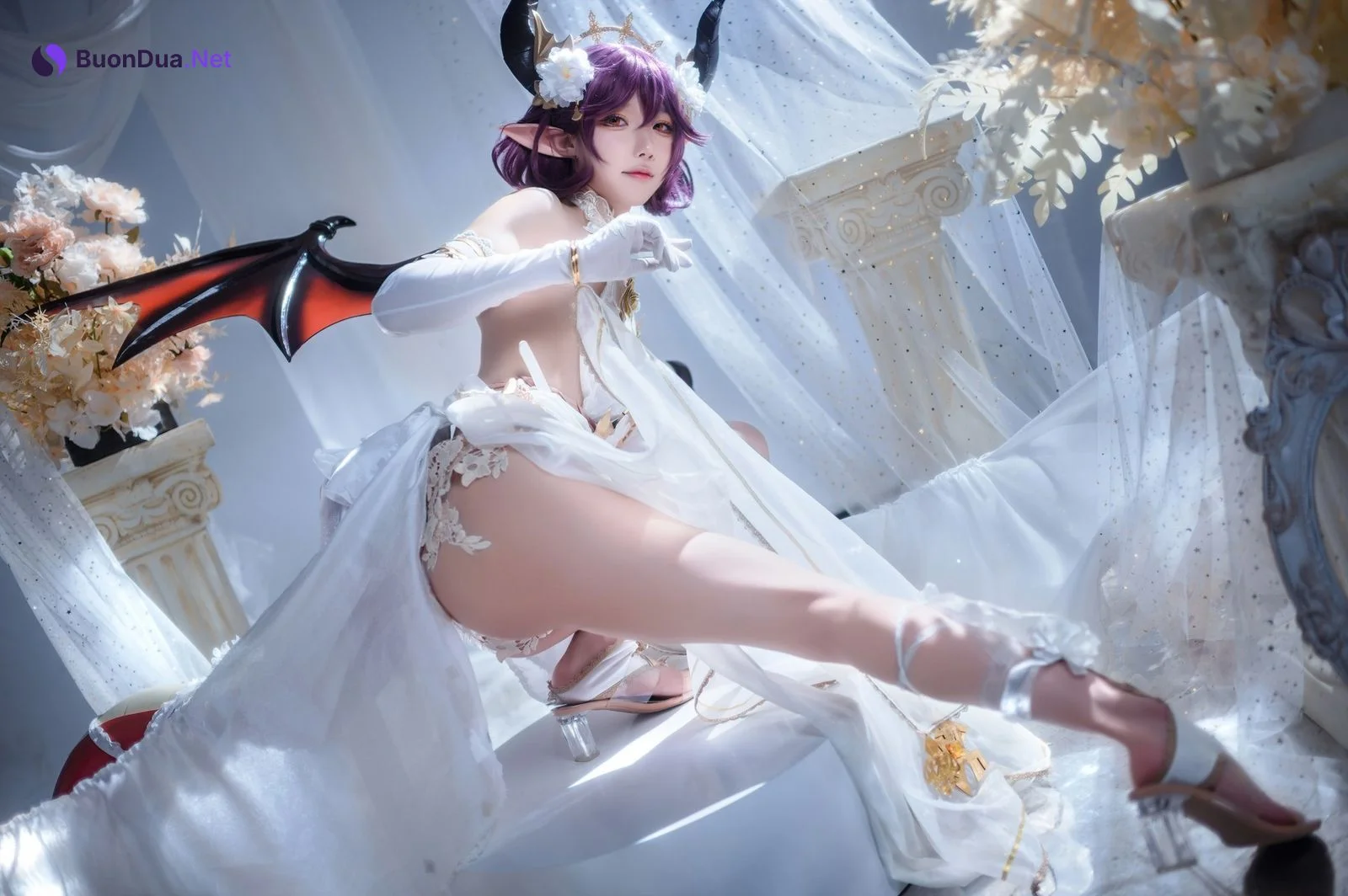 阿包也是兔娘 Cosplay 碧蓝幻想古蕾娅 龙娘 - Photo 15