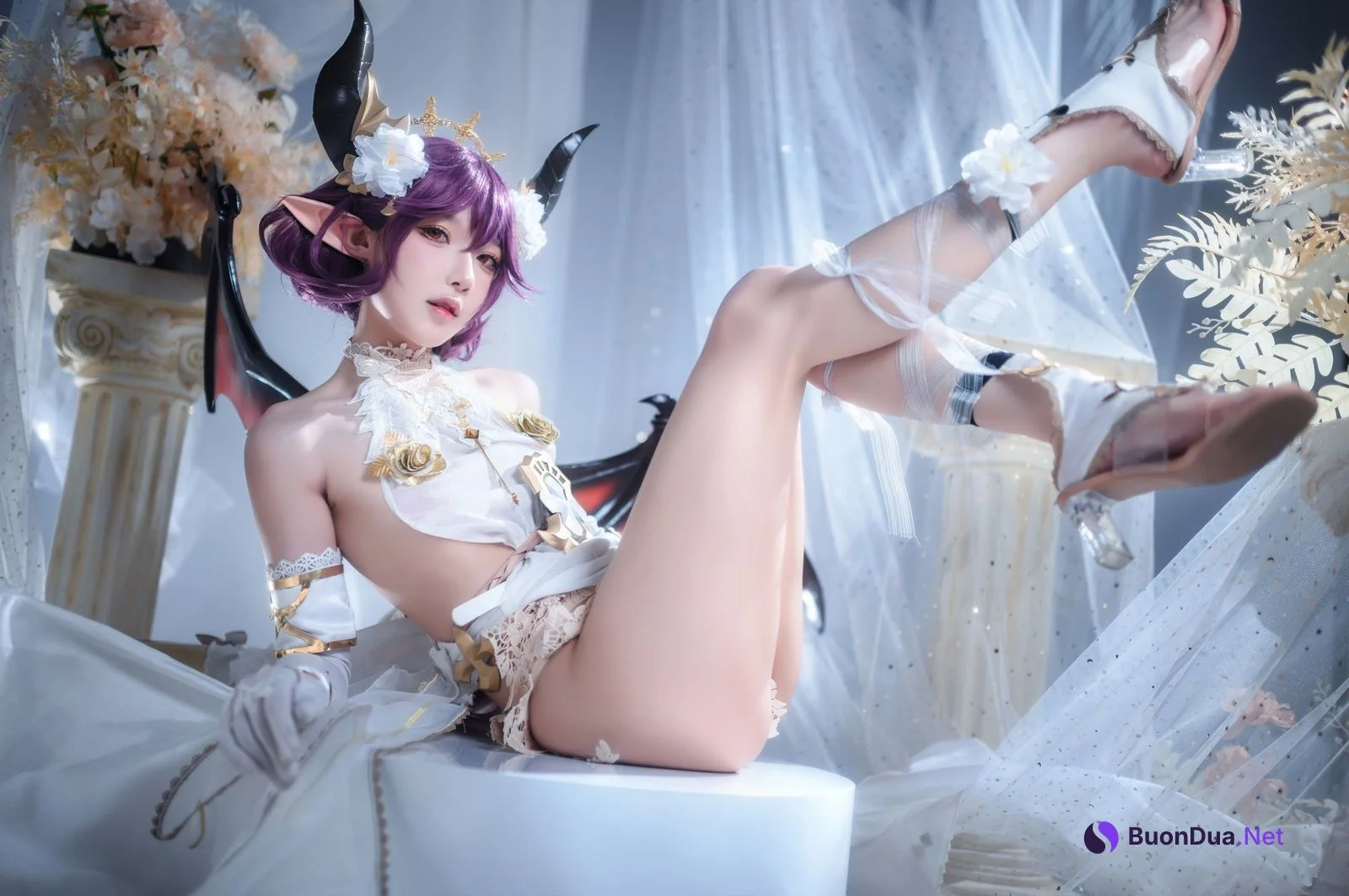 阿包也是兔娘 Cosplay 碧蓝幻想古蕾娅 龙娘 - Photo 16