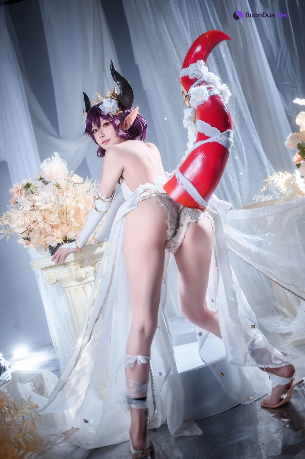 阿包也是兔娘 Cosplay 碧蓝幻想古蕾娅 龙娘 - Photo 20