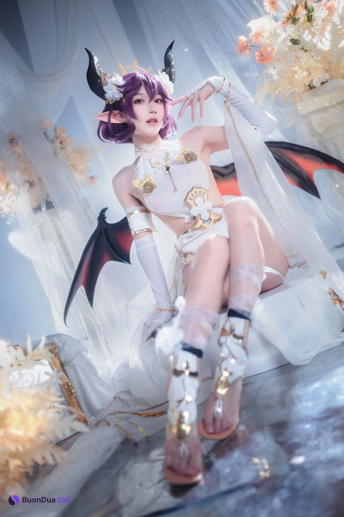 阿包也是兔娘 Cosplay 碧蓝幻想古蕾娅 龙娘 - Photo 4