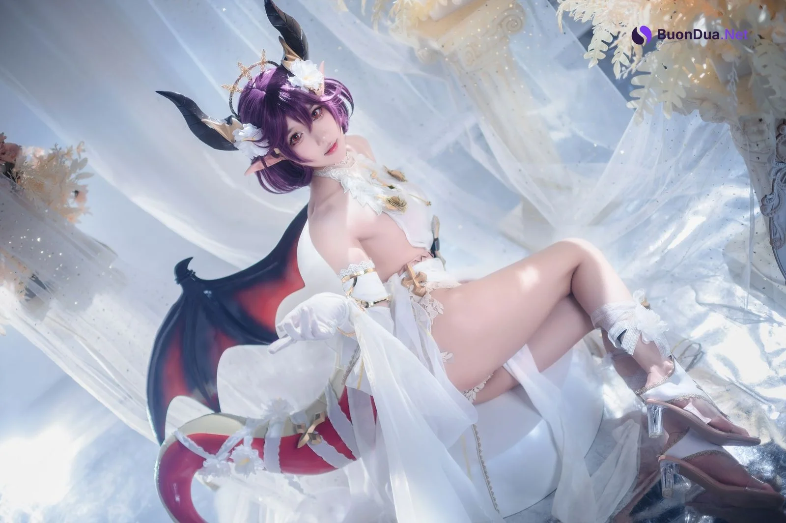 阿包也是兔娘 Cosplay 碧蓝幻想古蕾娅 龙娘 - Photo 5