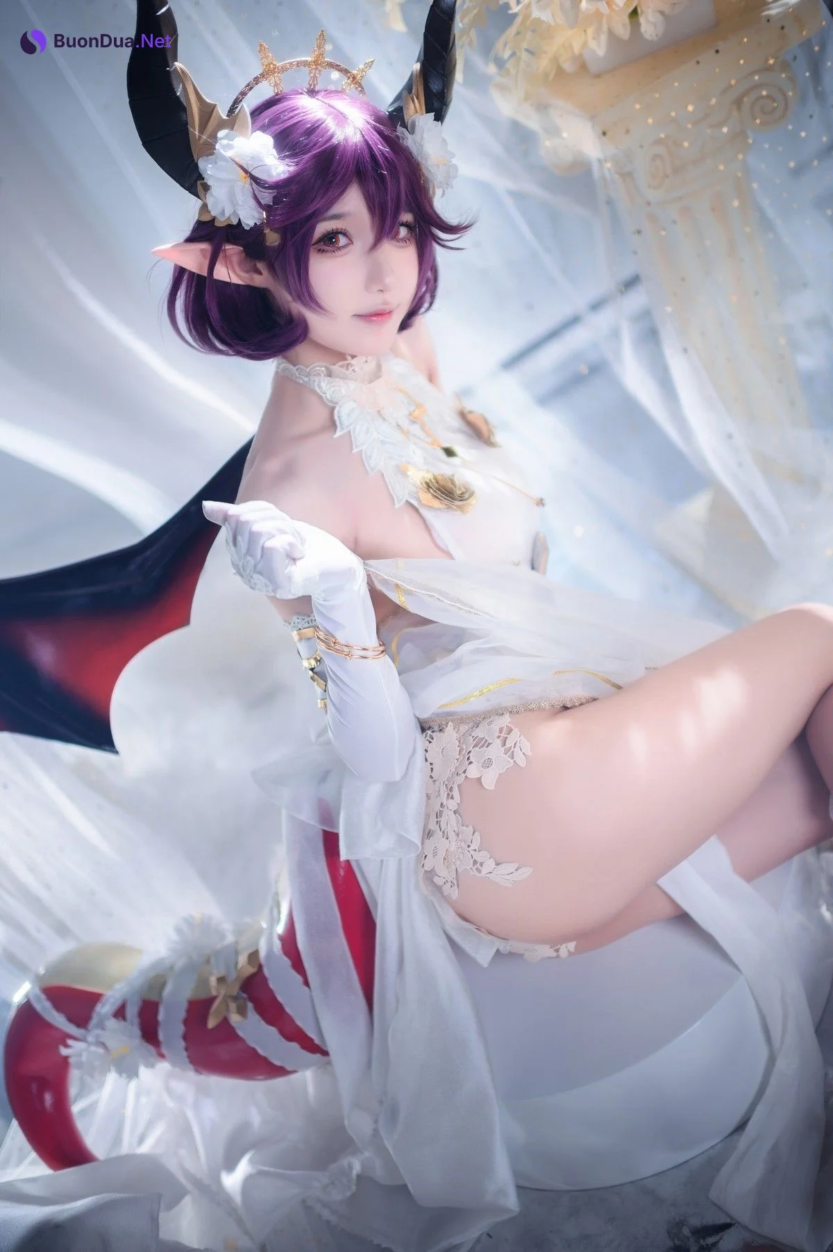 阿包也是兔娘 Cosplay 碧蓝幻想古蕾娅 龙娘 - Photo 7