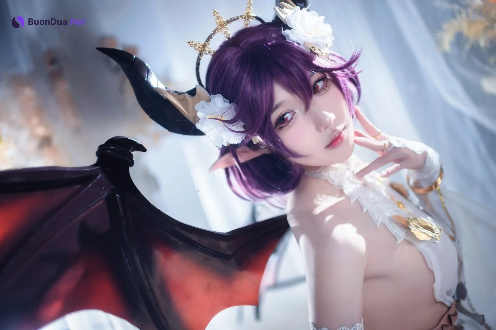 阿包也是兔娘 Cosplay 碧蓝幻想古蕾娅 龙娘 - Photo 8