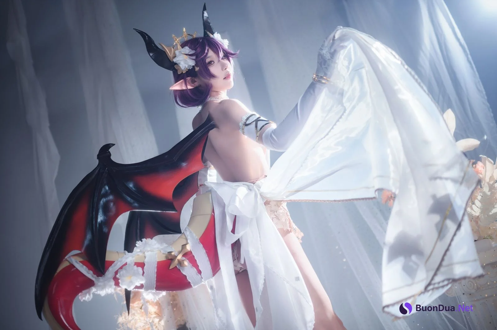 阿包也是兔娘 Cosplay 碧蓝幻想古蕾娅 龙娘 - Photo 9
