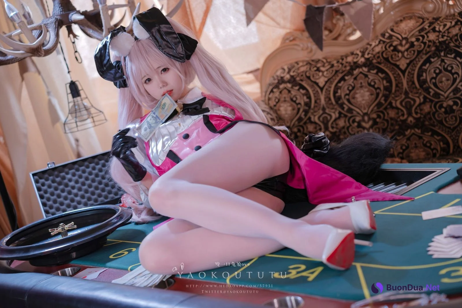 Cosplay 黏黏团子兔 六月订阅『高扬斯卡娅兔女郎』小剧场 - Photo 11