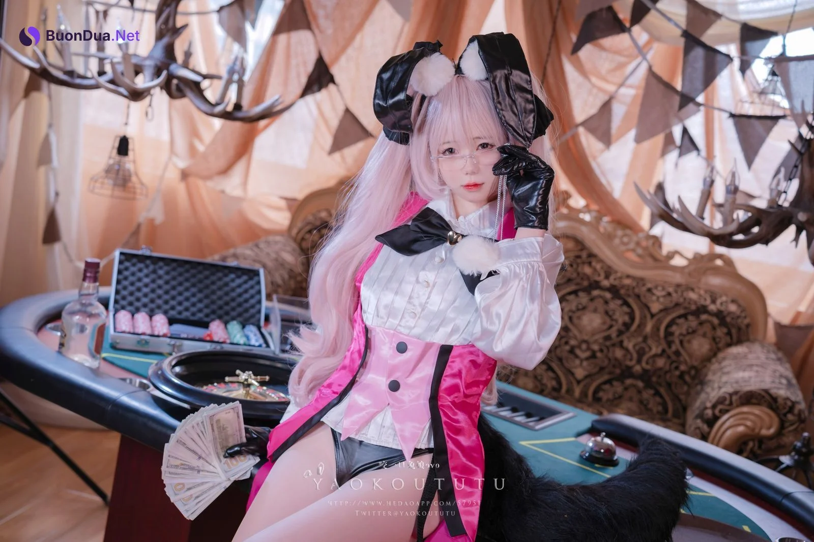 Cosplay 黏黏团子兔 六月订阅『高扬斯卡娅兔女郎』小剧场 - Photo 3
