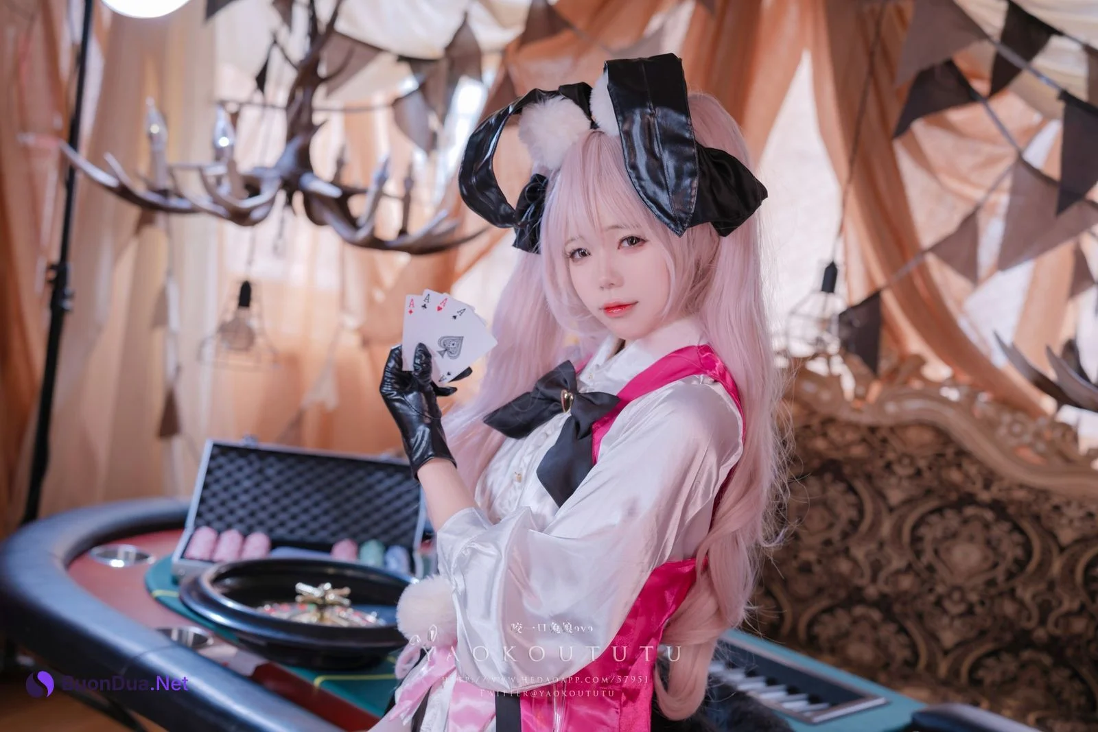 Cosplay 黏黏团子兔 六月订阅『高扬斯卡娅兔女郎』小剧场 - Photo 4