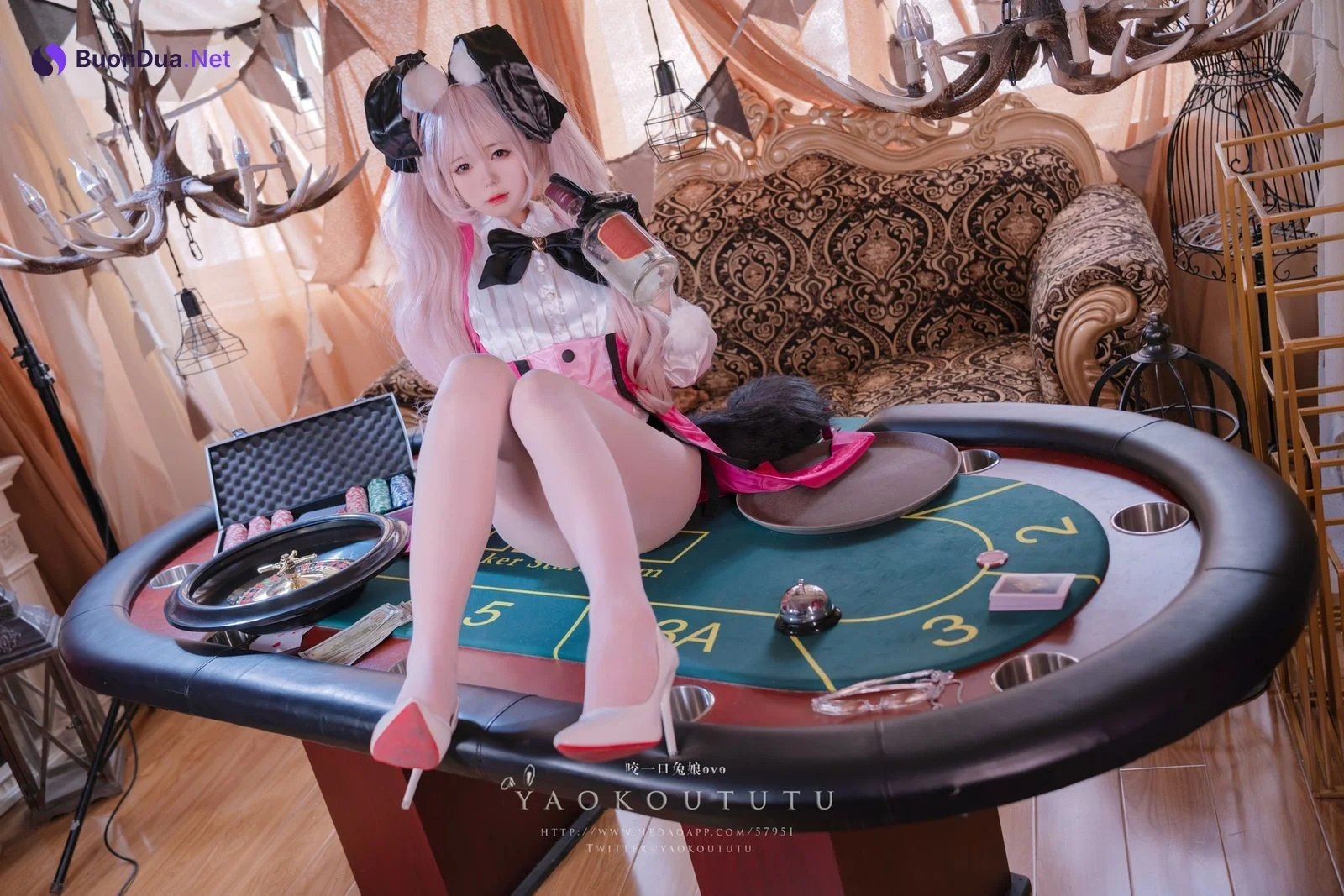 Cosplay 黏黏团子兔 六月订阅『高扬斯卡娅兔女郎』小剧场 - Photo 6