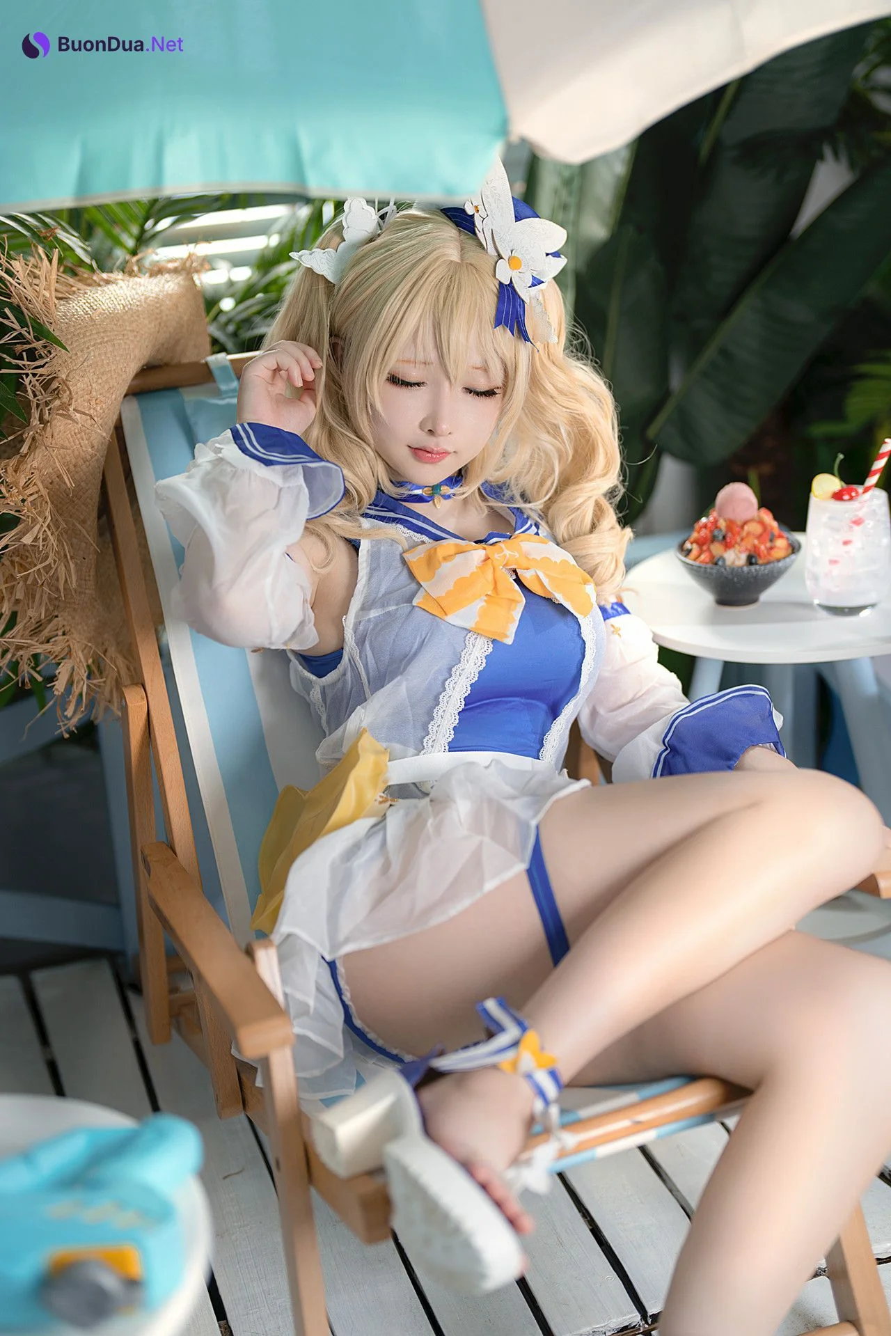 Cosplay 樱梨梨 芭芭拉泳装 - Photo 10