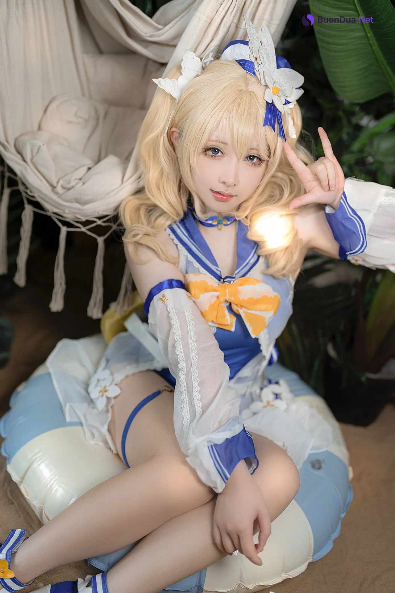 Cosplay 樱梨梨 芭芭拉泳装 - Photo 12