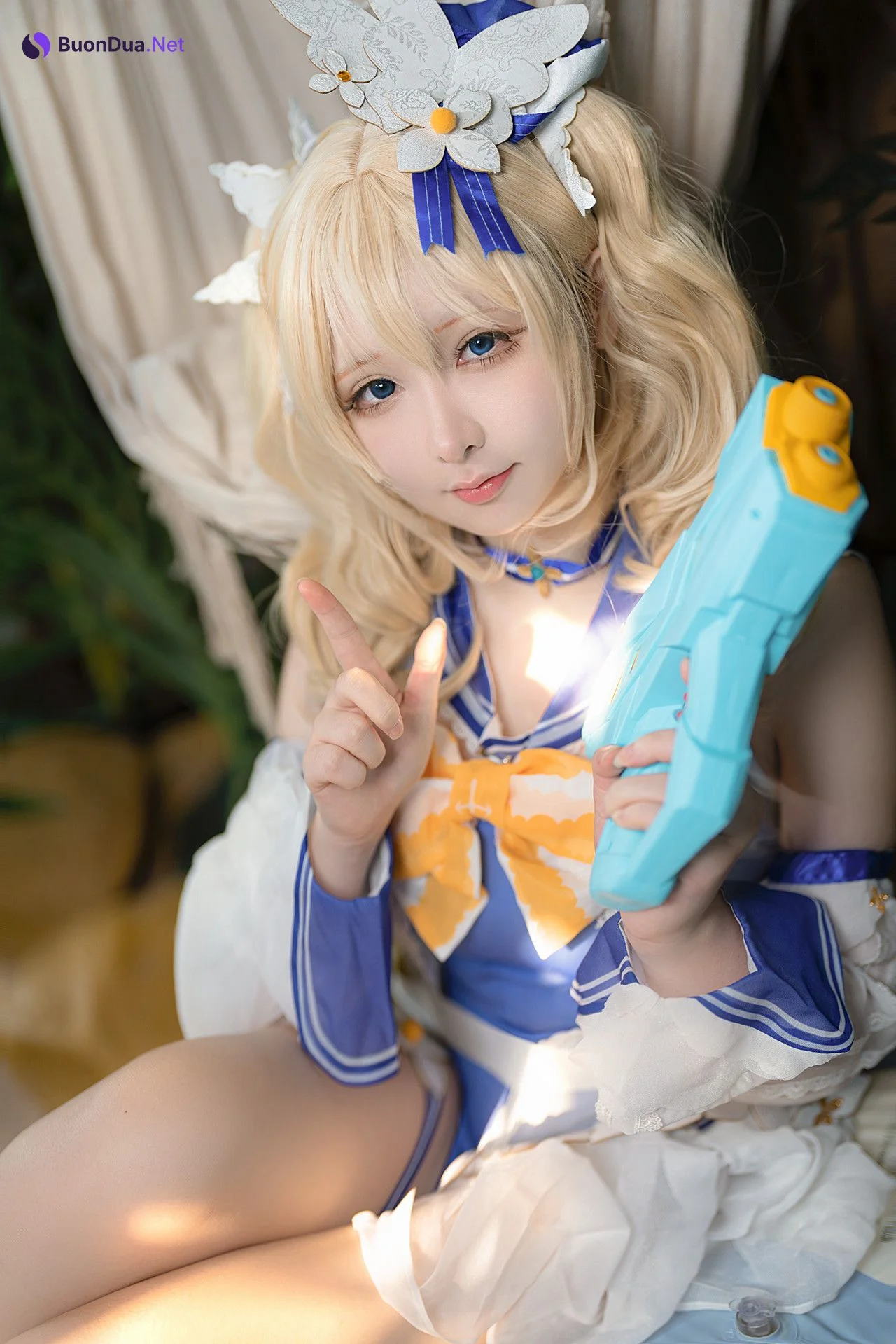 Cosplay 樱梨梨 芭芭拉泳装 - Photo 13