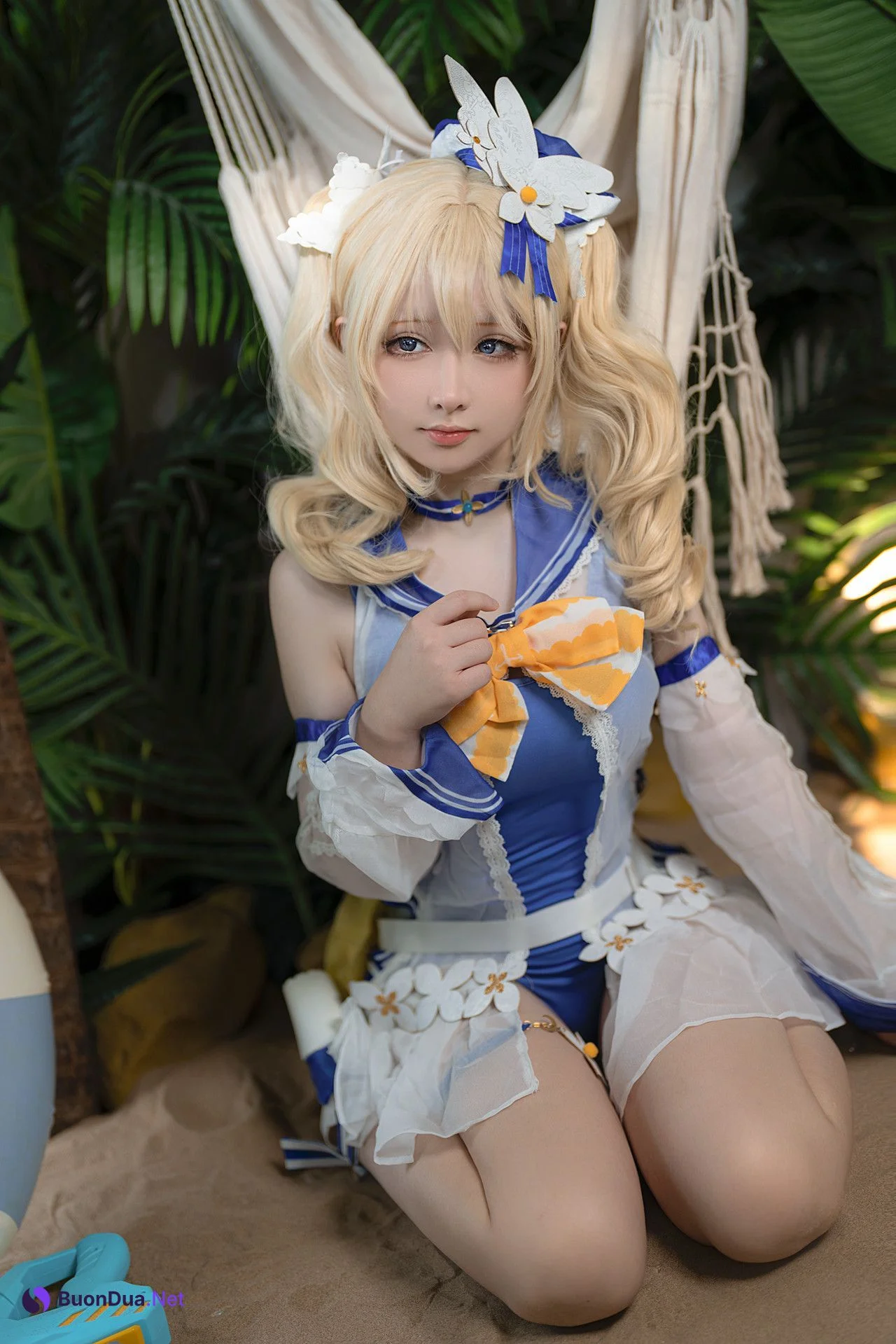 Cosplay 樱梨梨 芭芭拉泳装 - Photo 15