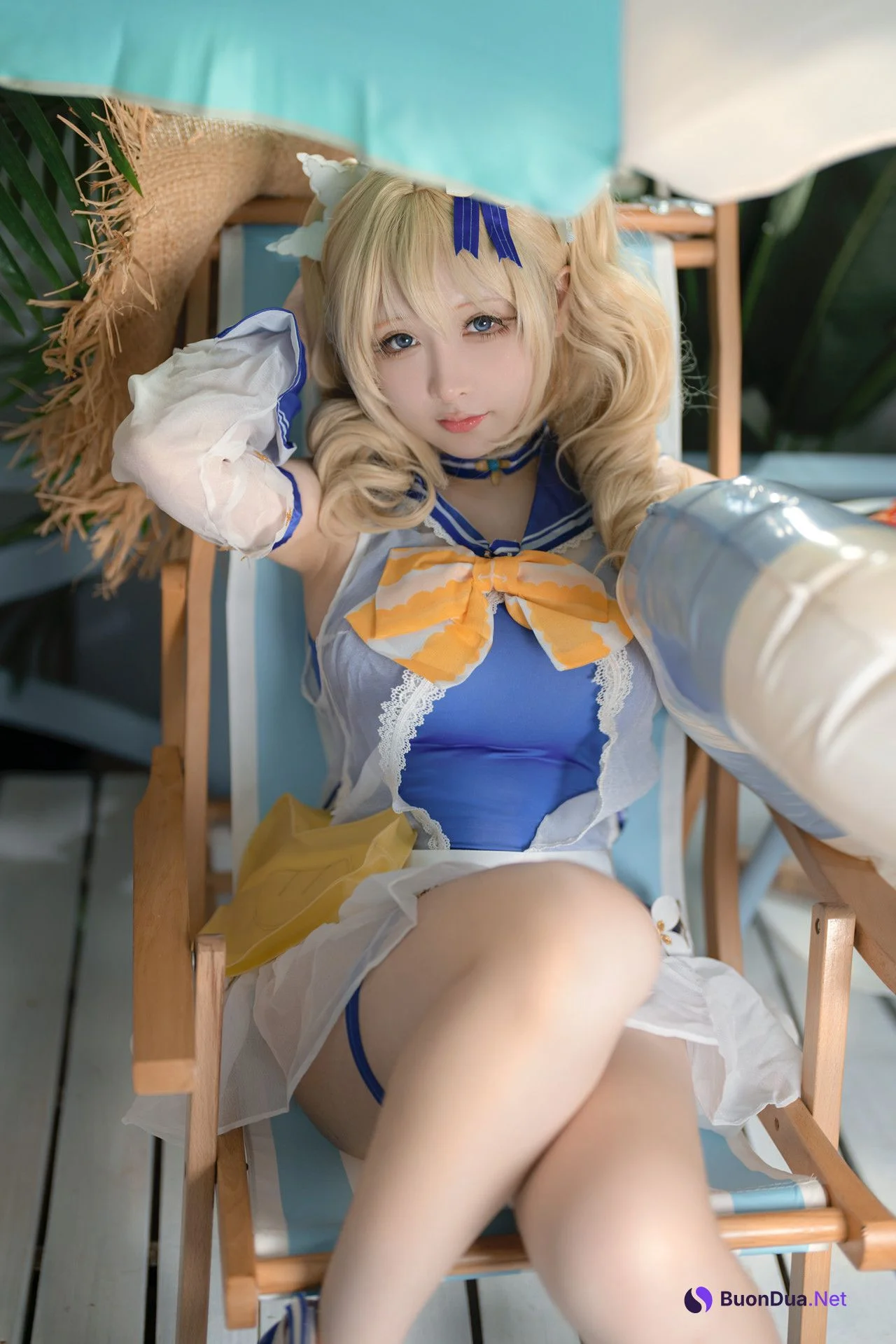 Cosplay 樱梨梨 芭芭拉泳装 - Photo 17