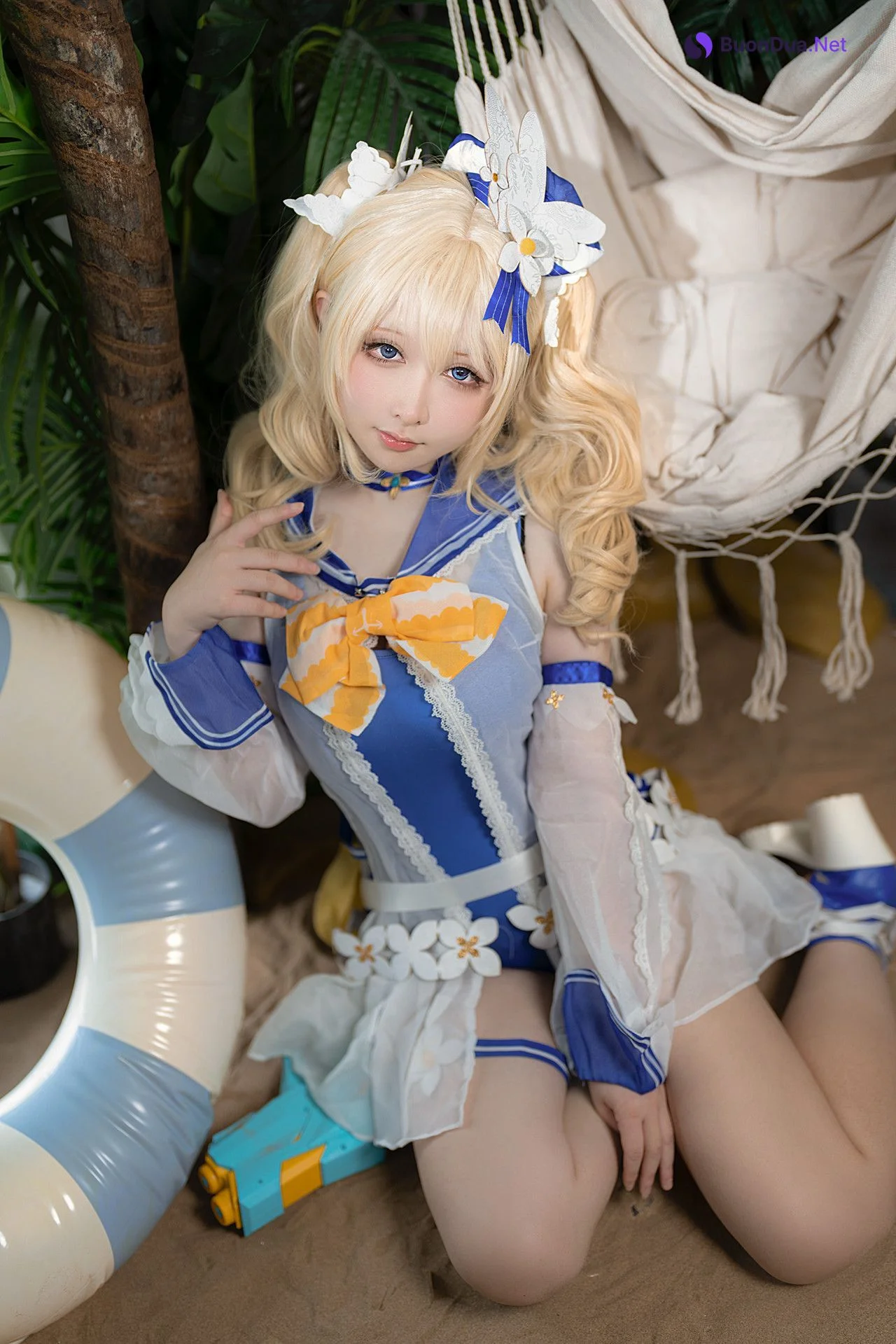 Cosplay 樱梨梨 芭芭拉泳装 - Photo 18