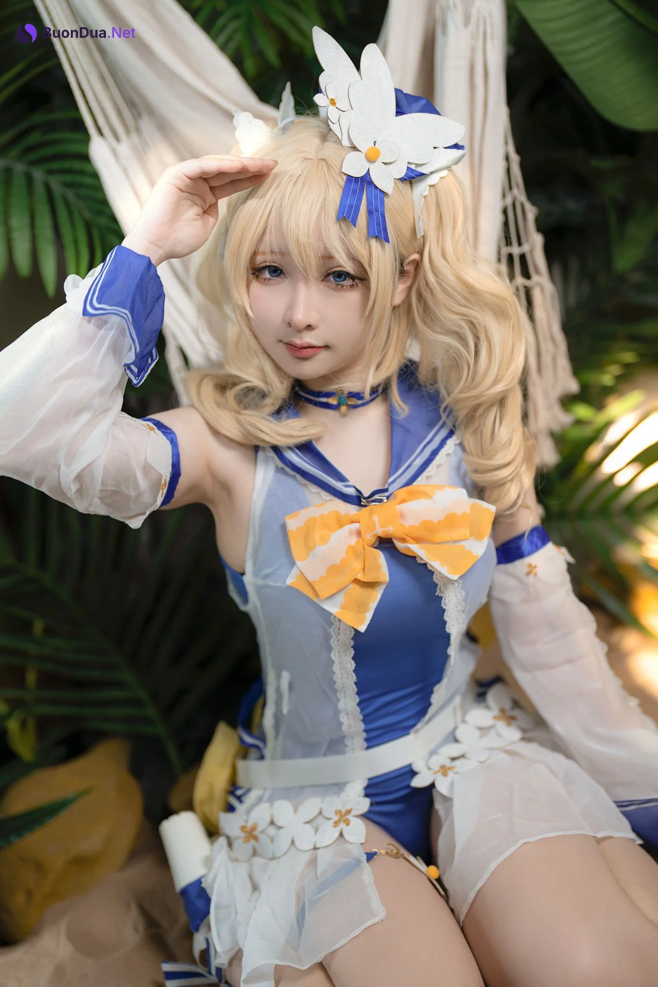 Cosplay 樱梨梨 芭芭拉泳装 - Photo 20