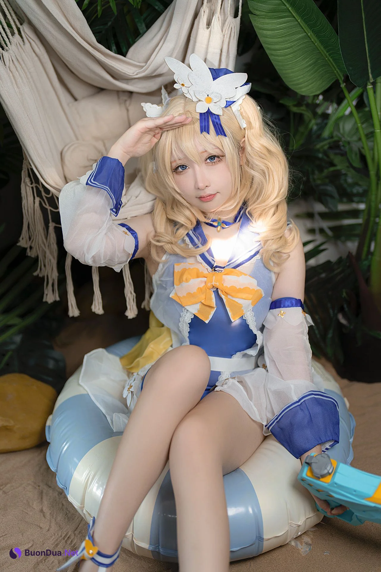 Cosplay 樱梨梨 芭芭拉泳装 - Photo 5