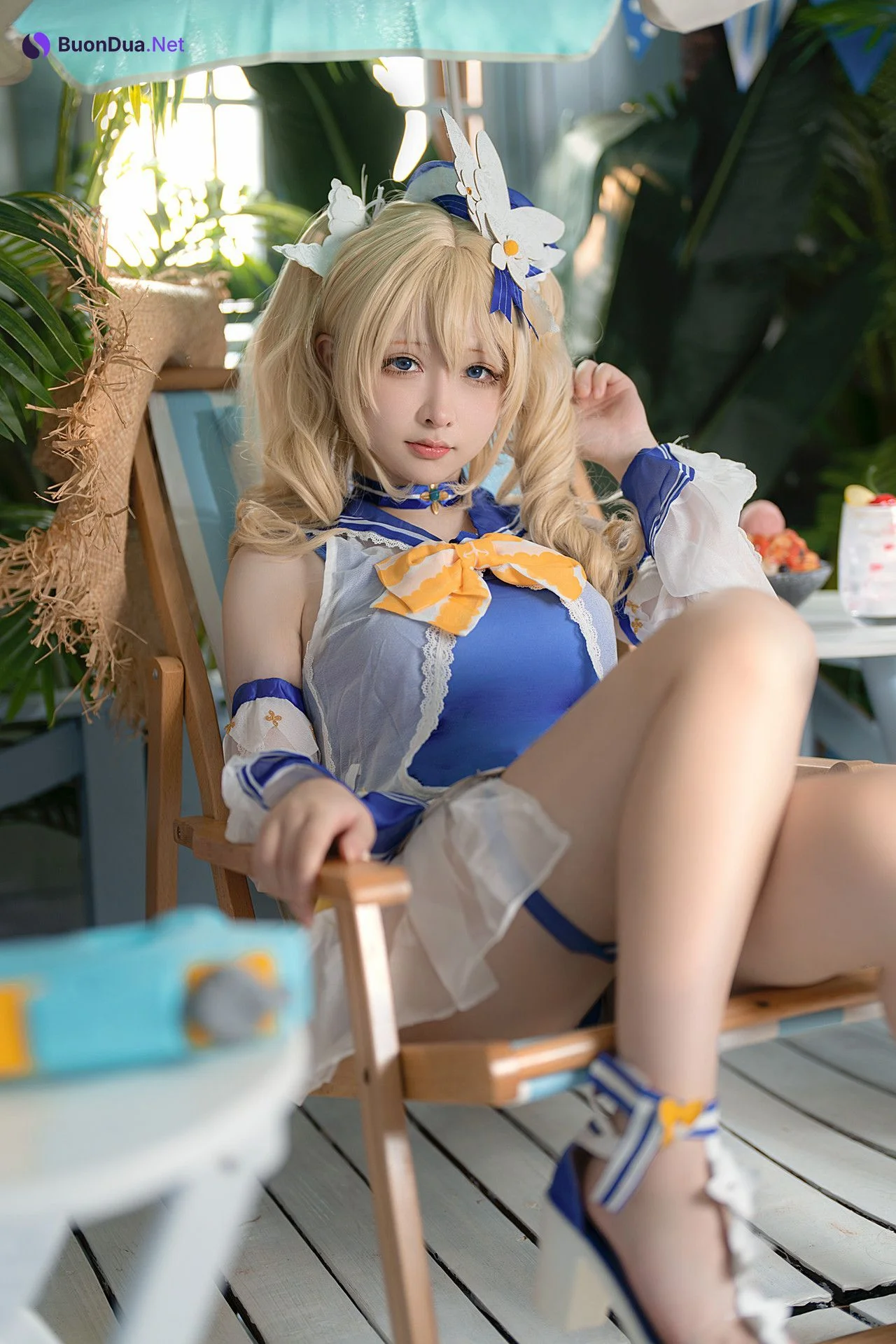 Cosplay 樱梨梨 芭芭拉泳装 - Photo 8