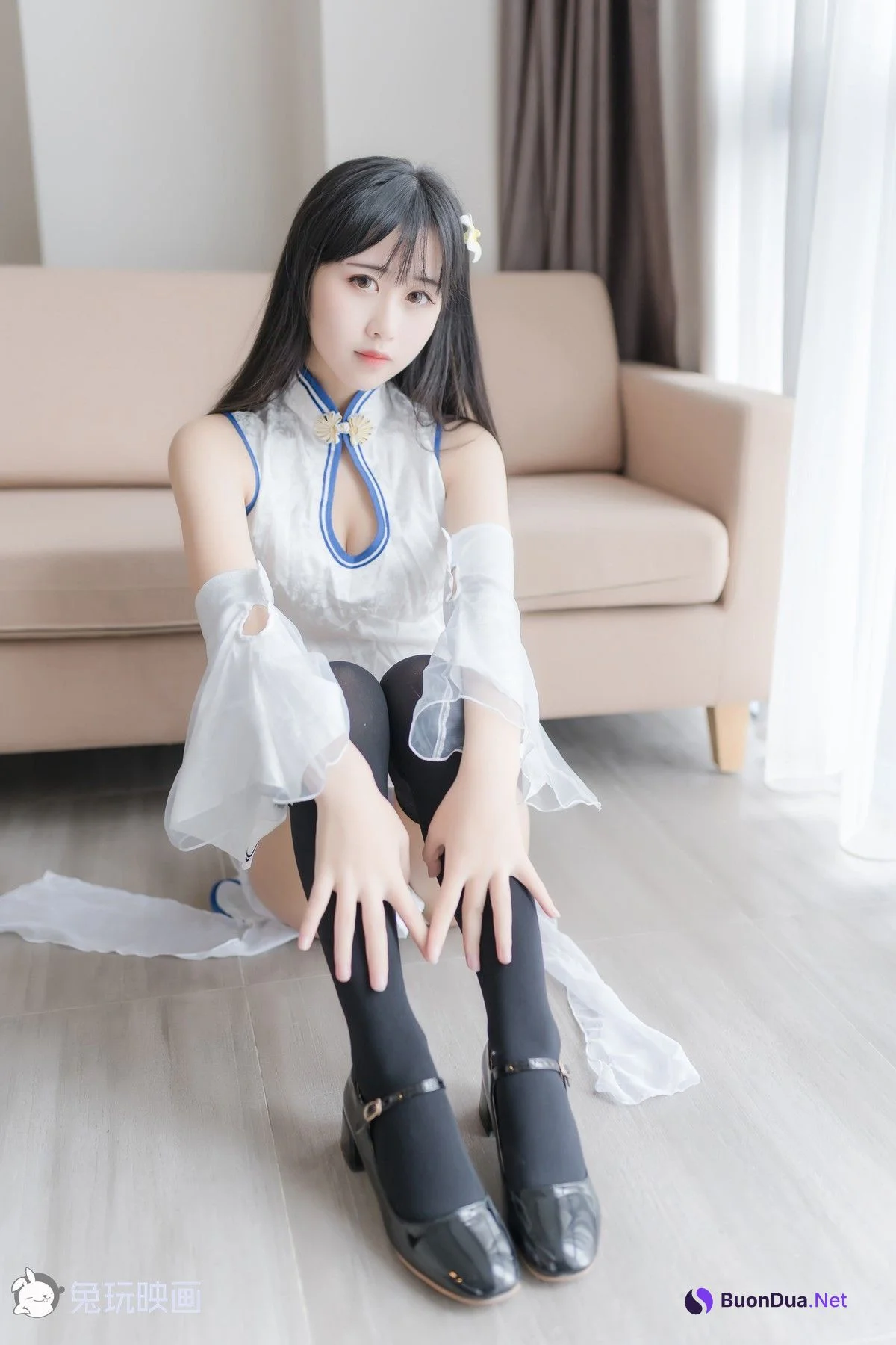 Cosplay 兔玩映画 白色旗袍 - Photo 16