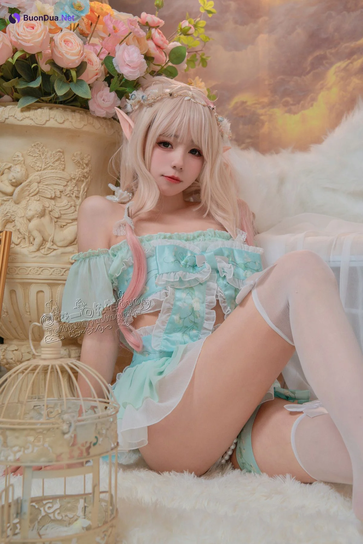 Cosplay 黏黏团子兔 豌豆公主的秘密花房 - Photo 14