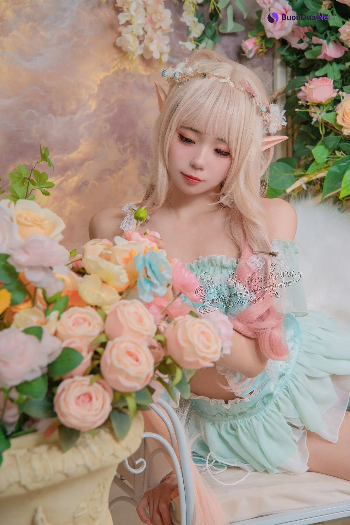 Cosplay 黏黏团子兔 豌豆公主的秘密花房 - Photo 6