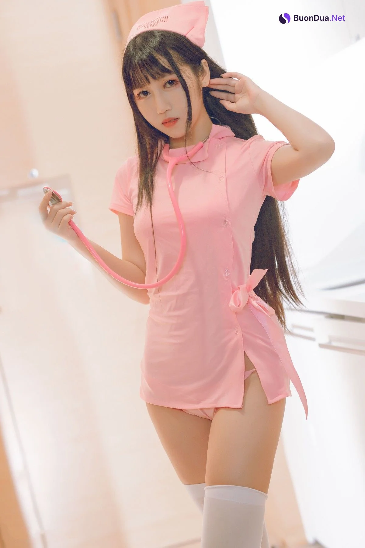 Cosplay 不呆猫 粉红护士 - Photo 10