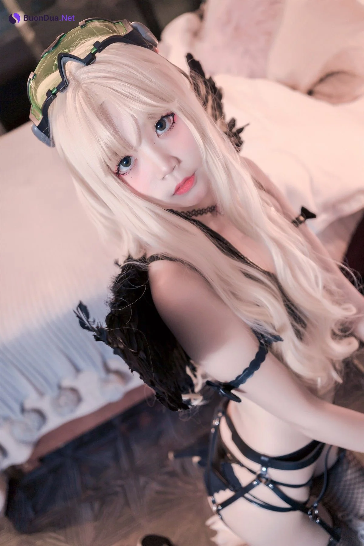 Cosplay 清纯少女五更百鬼 圣女 吊带黑丝 - Photo 19