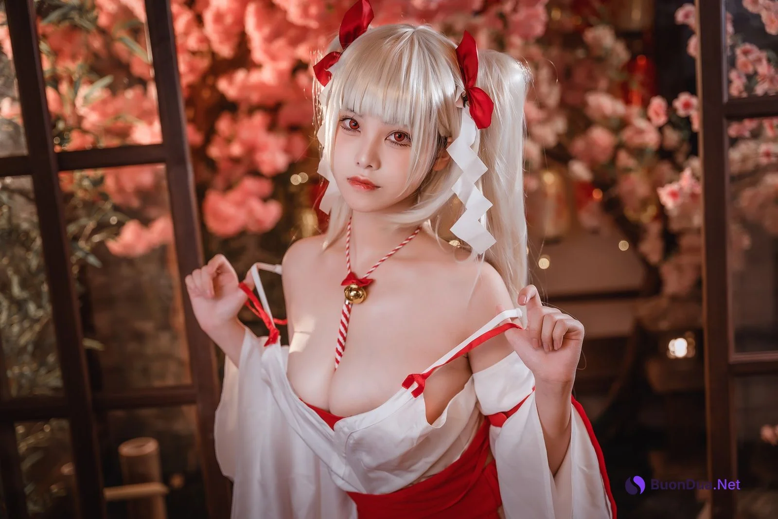 蜜汁猫裘 Cosplay 可畏巫女 - Photo 11