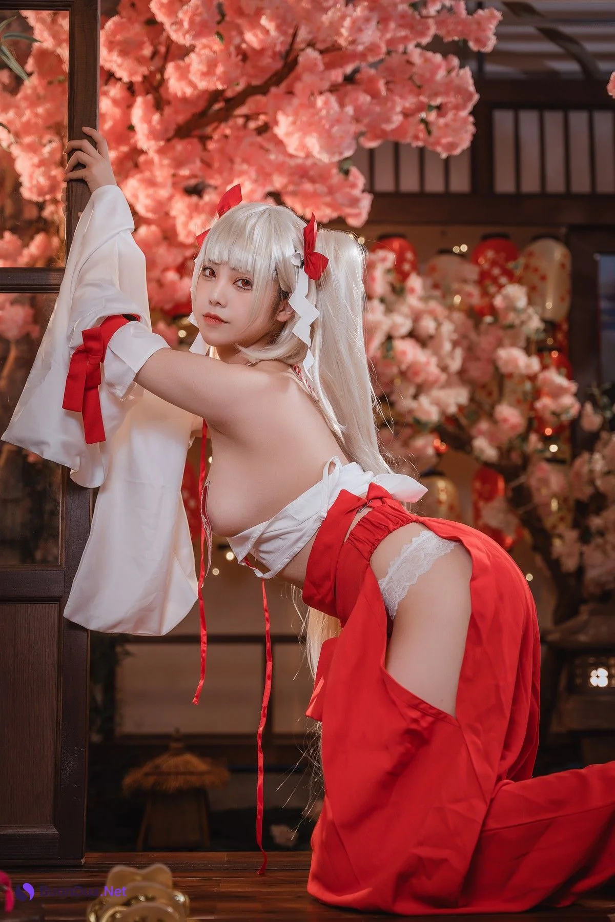 蜜汁猫裘 Cosplay 可畏巫女 - Photo 19