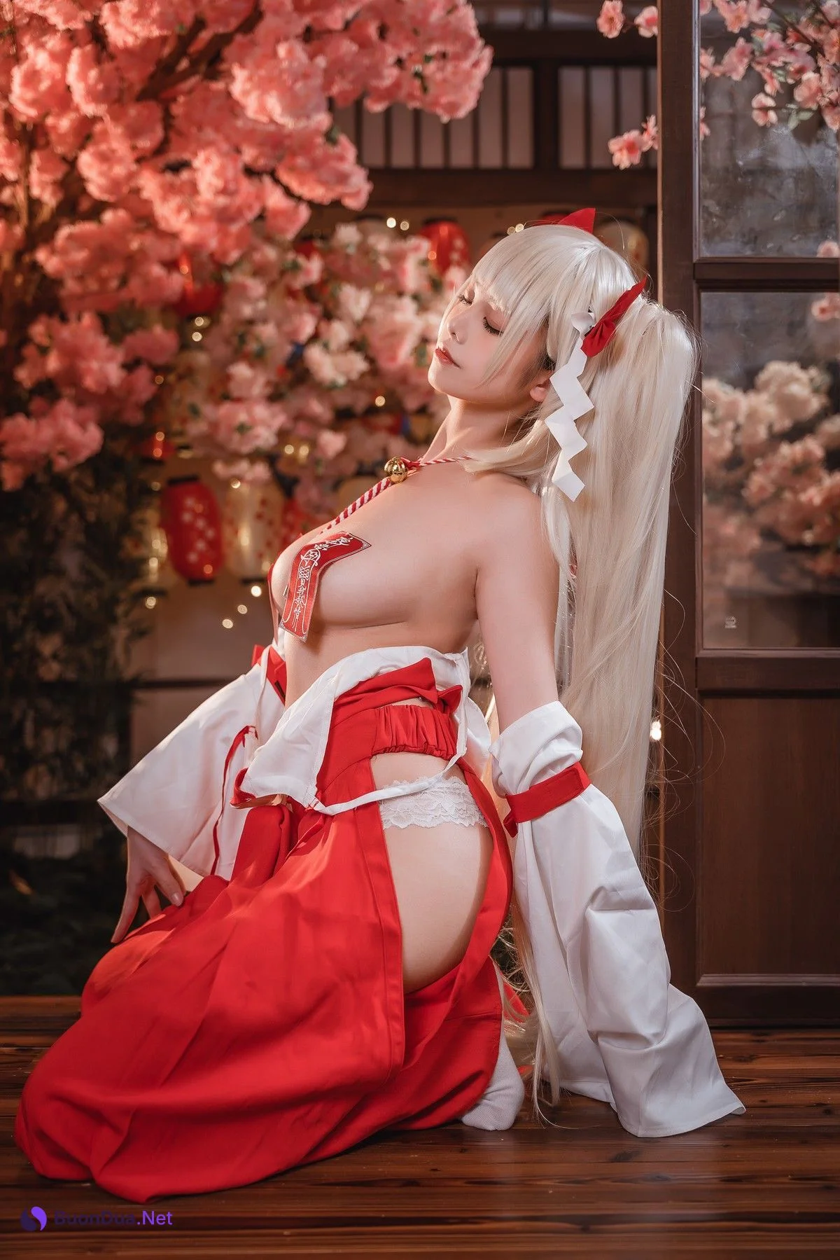 蜜汁猫裘 Cosplay 可畏巫女 - Photo 20