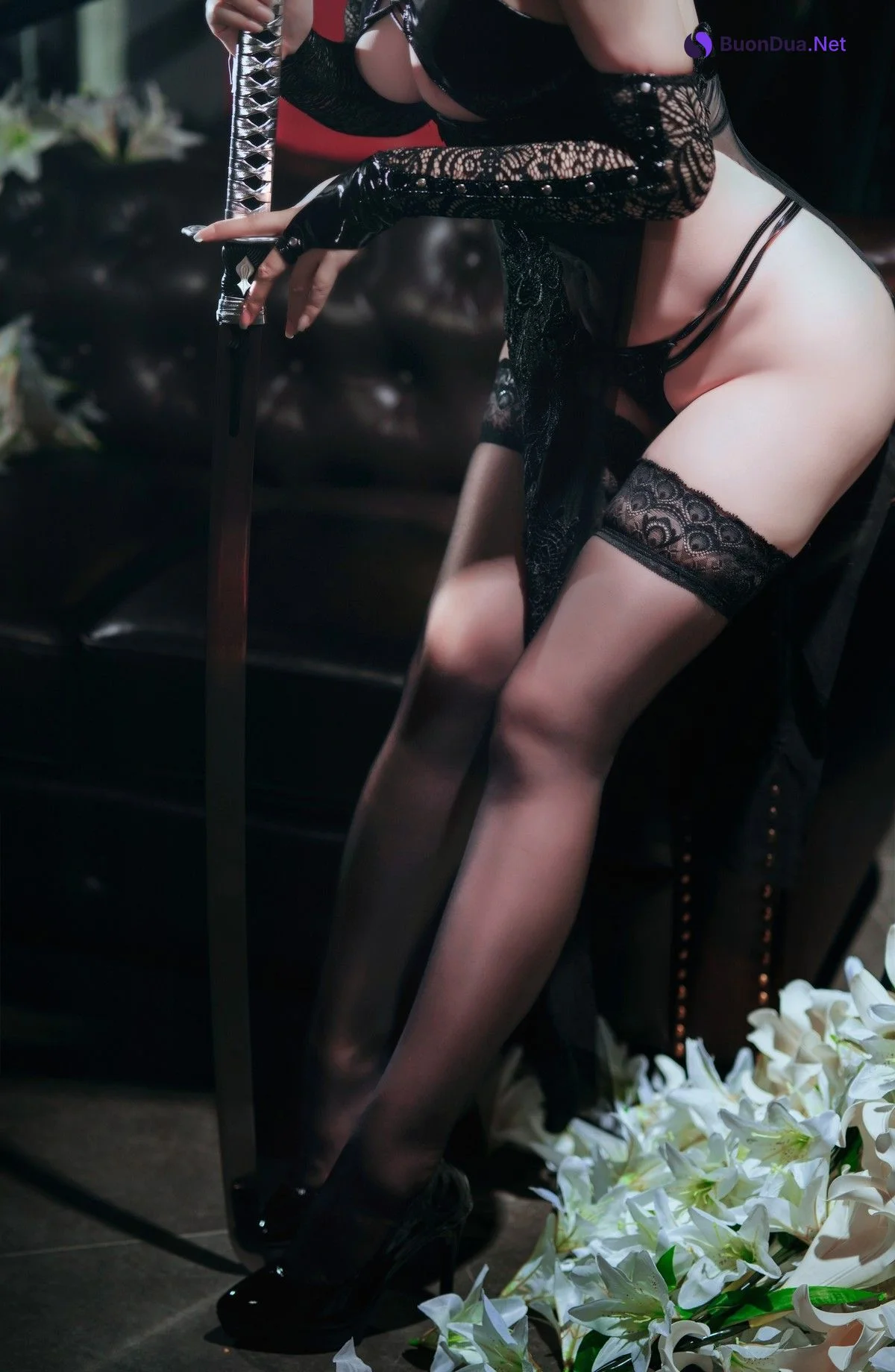 Cosplay 半半子 2B靡烟旗袍 - Photo 19