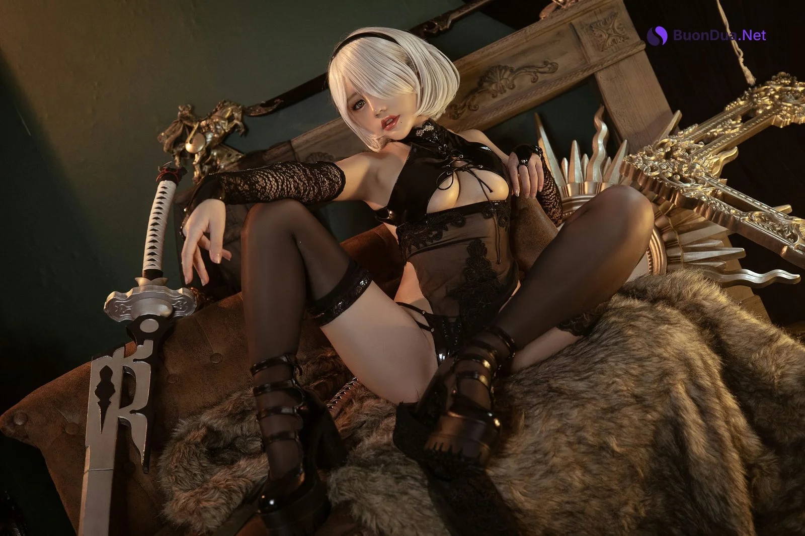 Cosplay 一笑芳香沁 2B黑花嫁 - Photo 9