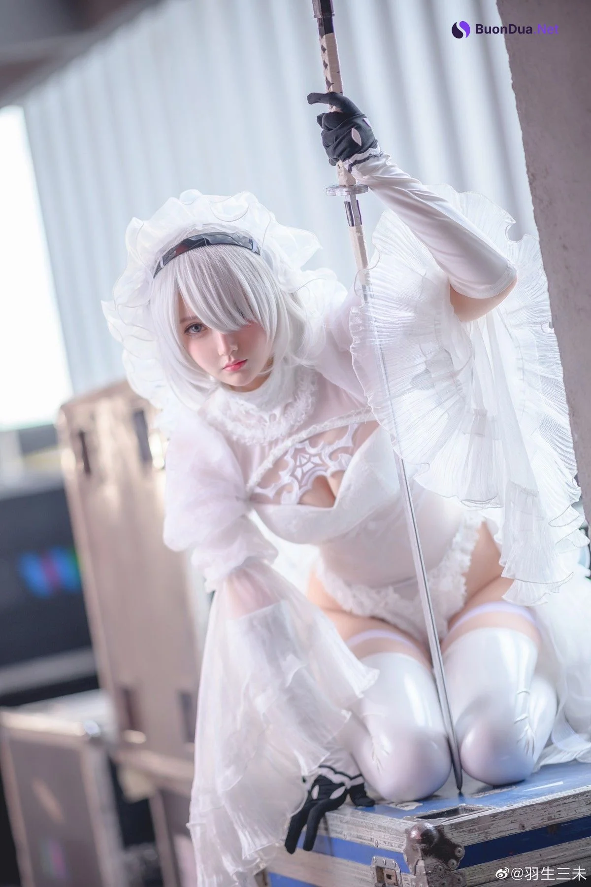 羽生三未 Cosplay 2B同人花嫁 - Photo 5