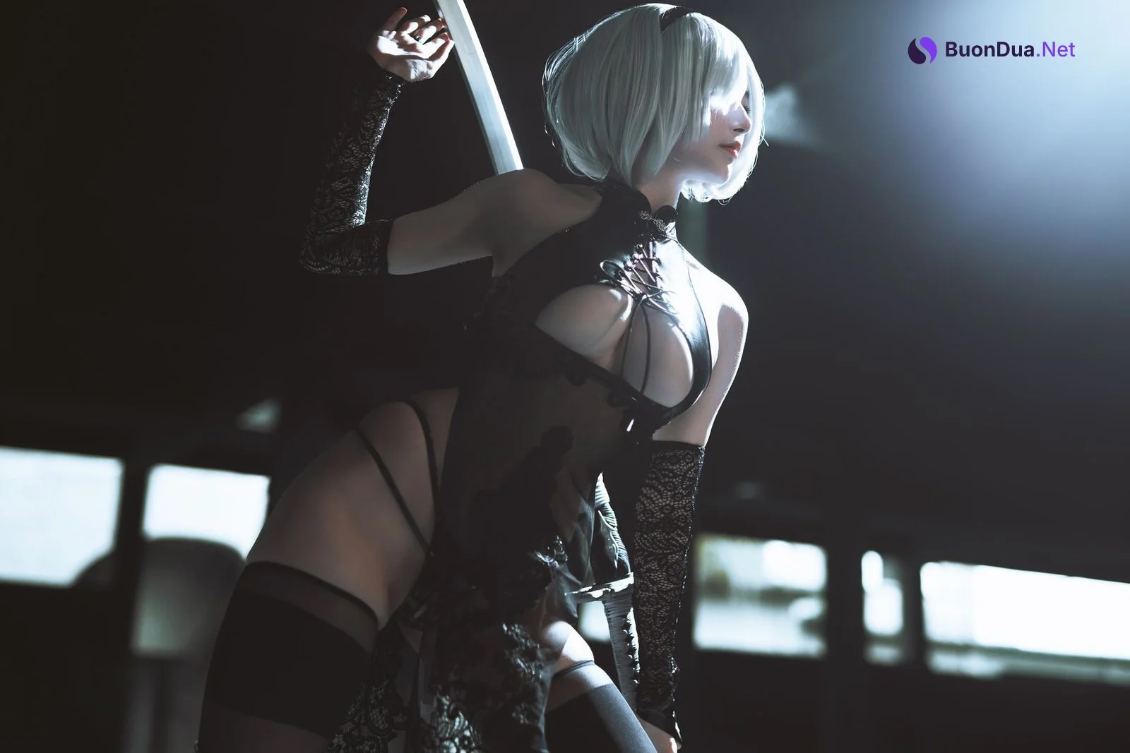 夏小秋秋秋 Cosplay 2B ニーア オートマタ - Photo 3