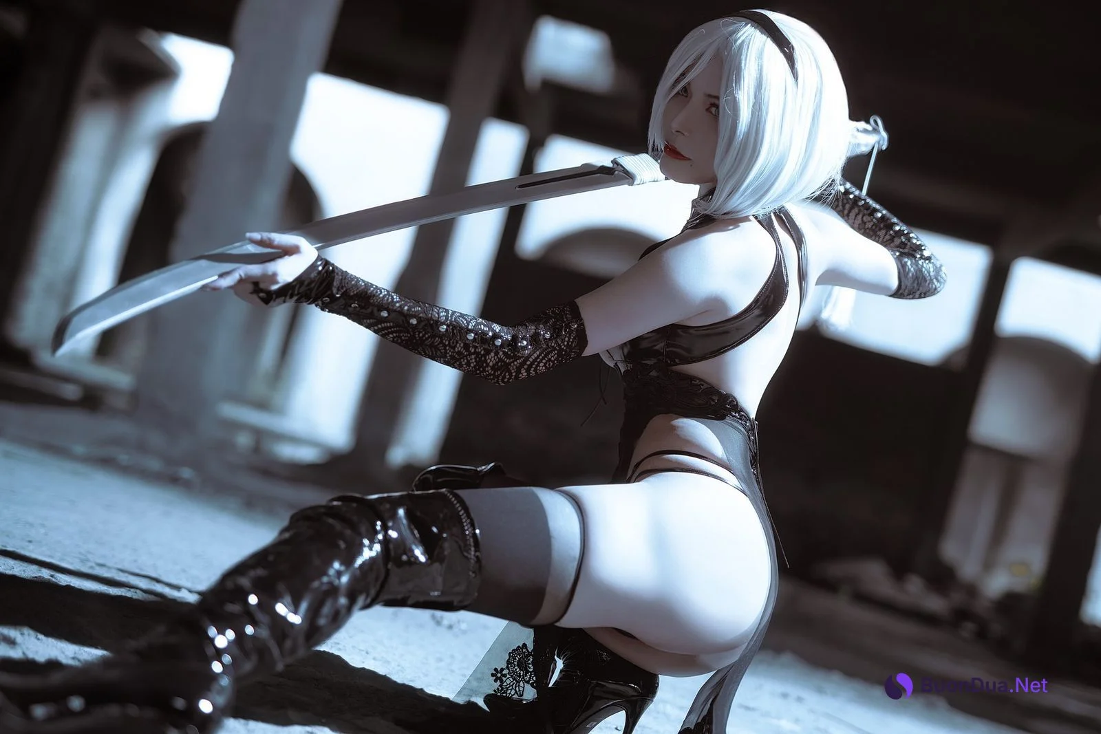 夏小秋秋秋 Cosplay 2B ニーア オートマタ - Photo 5