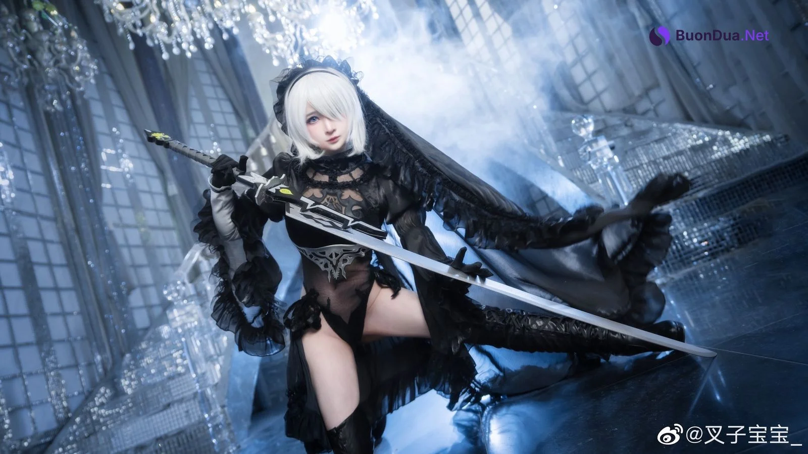 叉子宝宝 Cosplay 2B 尼尔机械纪元 - Photo 13