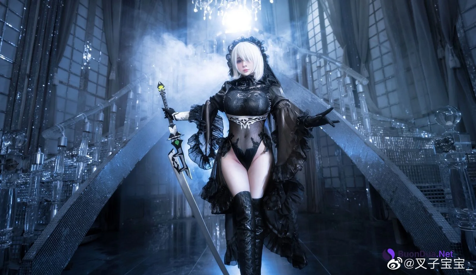 叉子宝宝 Cosplay 2B 尼尔机械纪元 - Photo 14