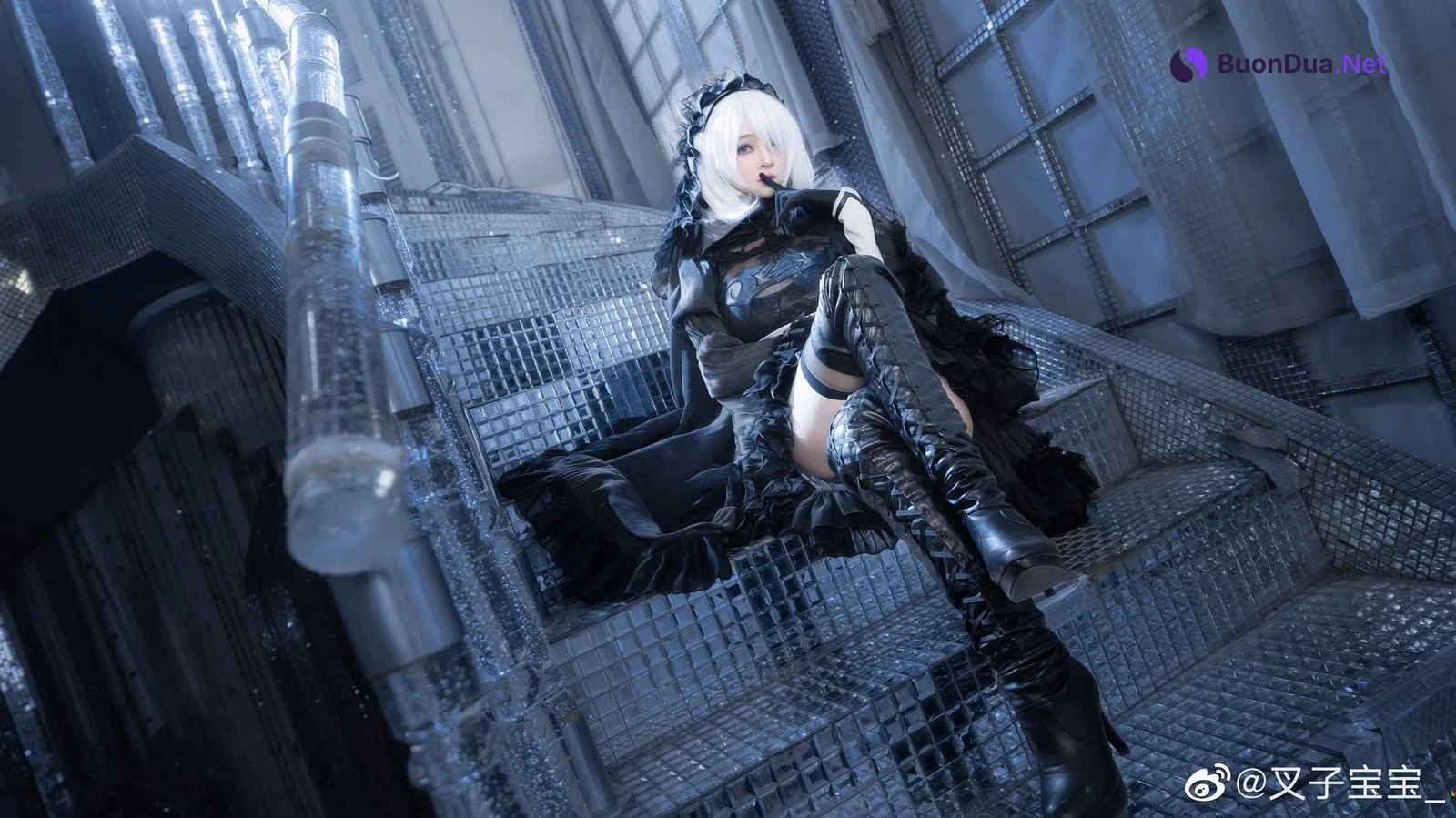 叉子宝宝 Cosplay 2B 尼尔机械纪元 - Photo 16