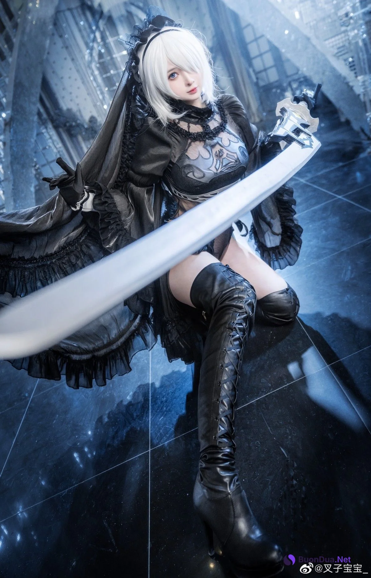 叉子宝宝 Cosplay 2B 尼尔机械纪元 - Photo 18