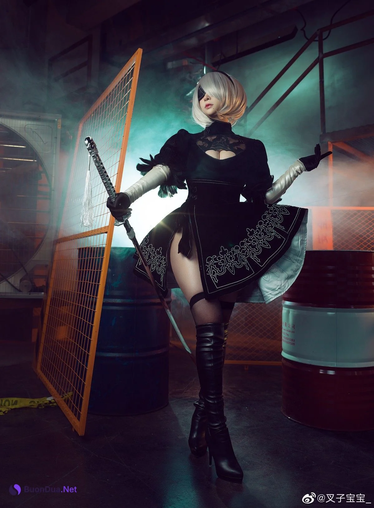 叉子宝宝 Cosplay 2B 尼尔机械纪元 - Photo 2