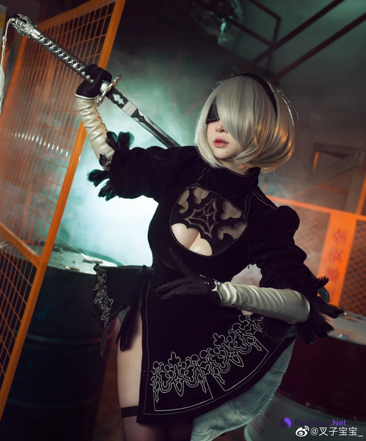 叉子宝宝 Cosplay 2B 尼尔机械纪元 - Photo 3